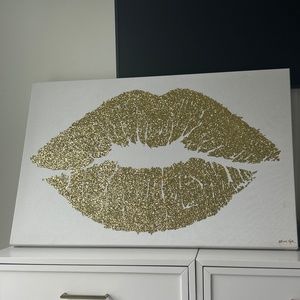 Original Oliver Gal poster with glitter texture on canvas